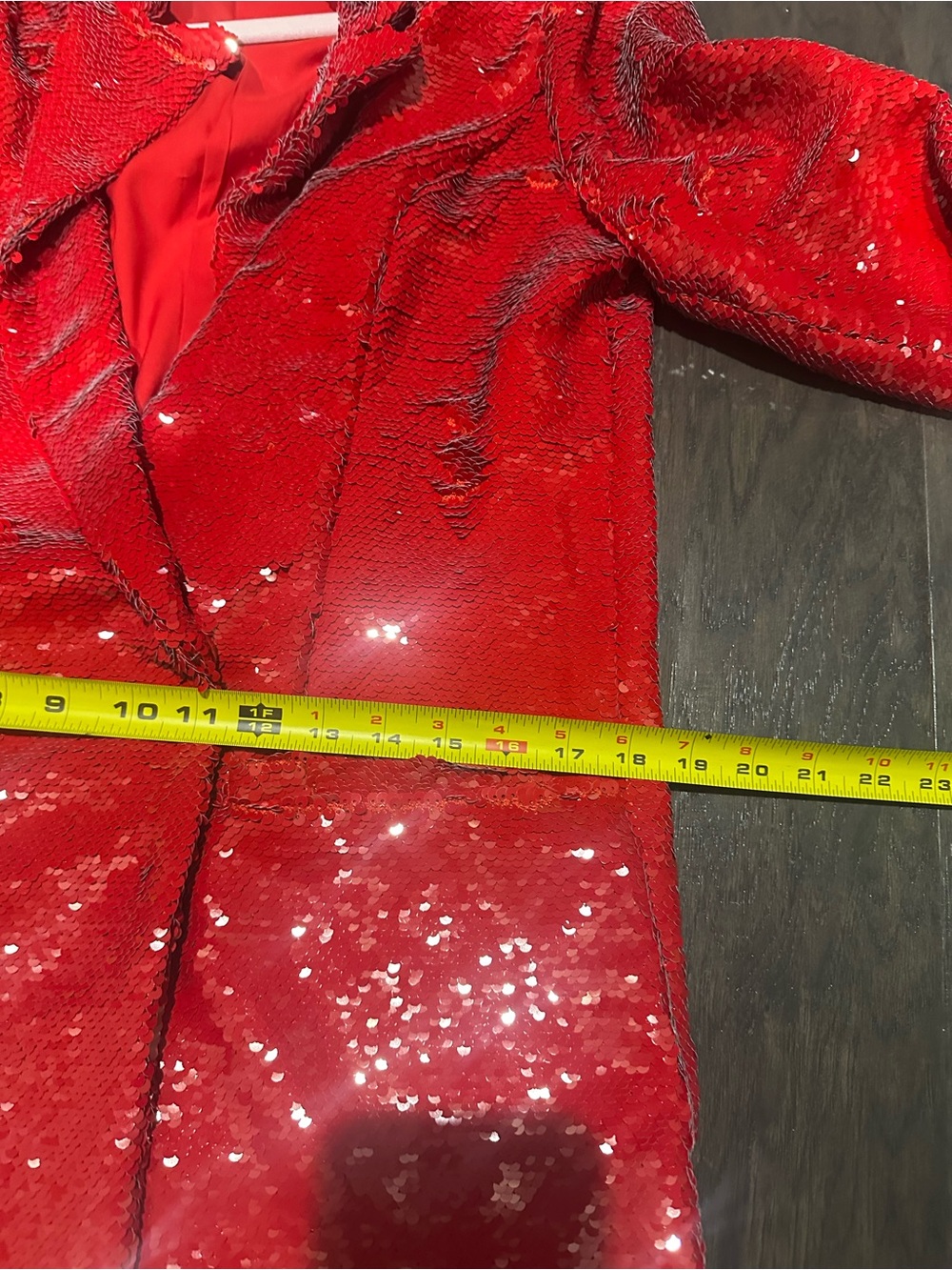 h:ours Trixy Show Stopping!  Sequin Blazer Dress in Red Gaga from REVOLVE. SZ S - Picture 10 of 10